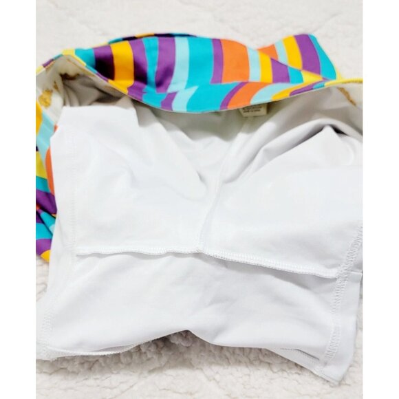 Loudmouth Womens Multicolor Wavy Striped Golf Tennis Skort Lined Size 4 - Picture 3 of 8